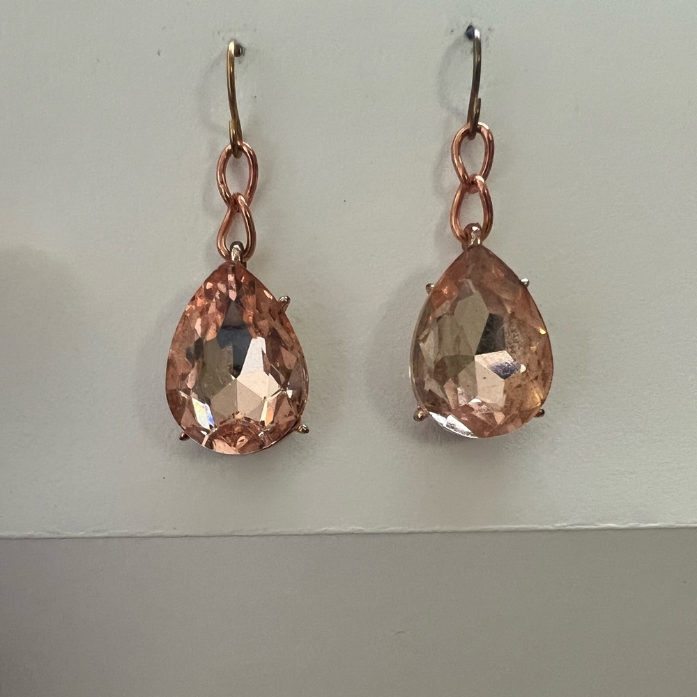 Rose Gold Teardrop Earrings